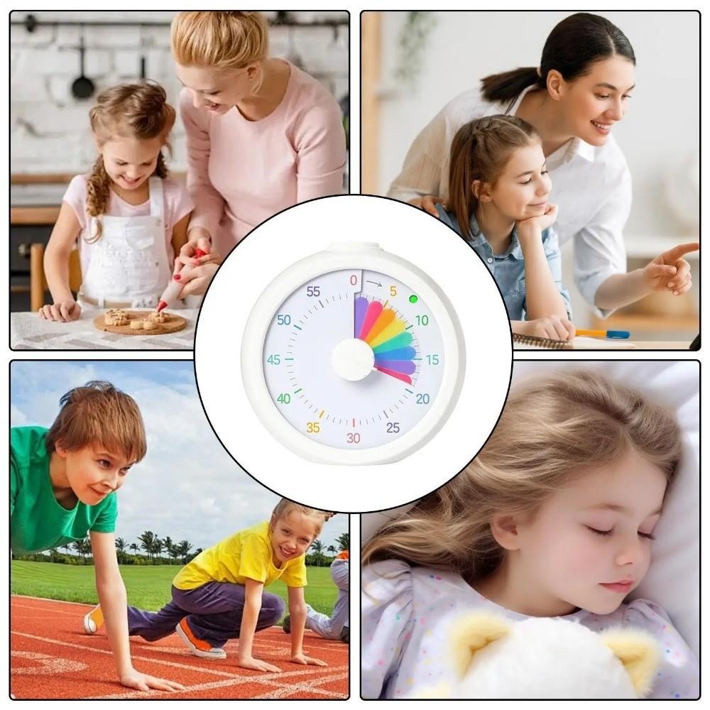 Rainbow Display Visual Timer Multifunctional Kitchen Timer Countdown Timer Clock Kids