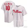 Embroidered Baseball Jersey Cap Philadelphia Phillies J.T. Realmuto 10 Blue Unisex Fan Hat Fall Winter