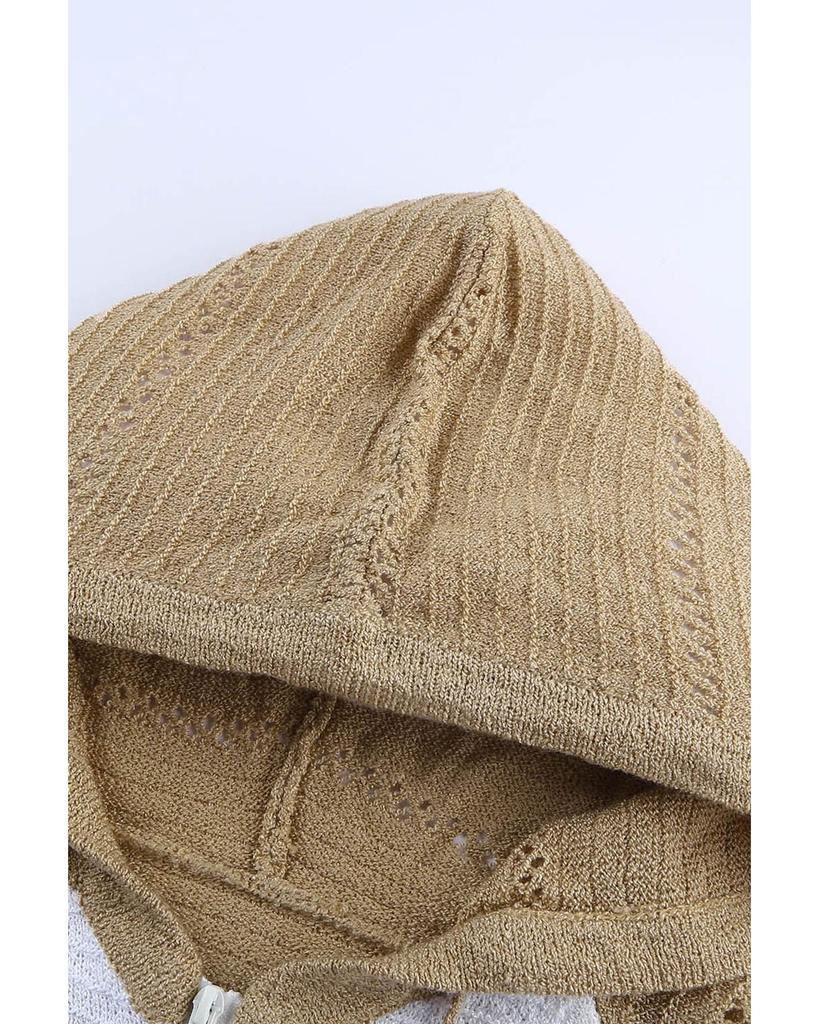 Azura Exchange Толстовка с капюшоном из цветного трикотажа с застежкой-молнией спереди