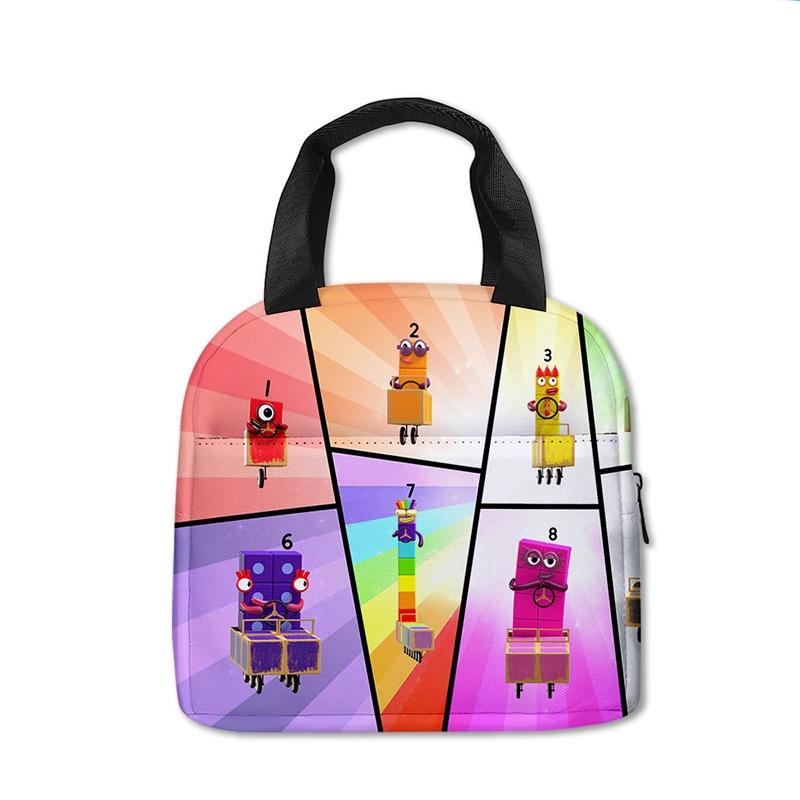 Ланч-бокс с термоизоляцией «Numberblocks» для учеников начальной школы