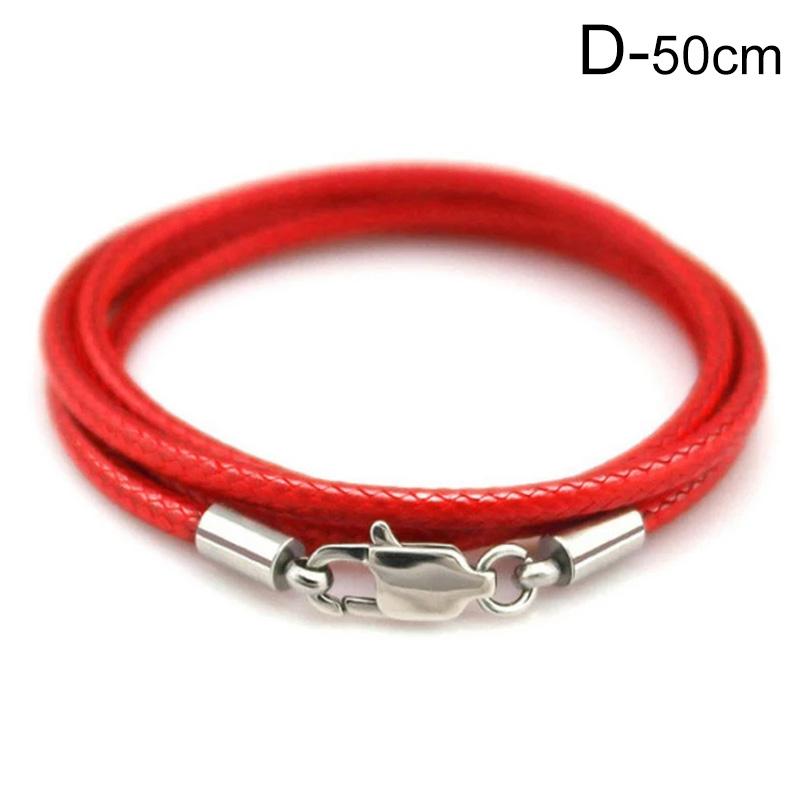 1PC Leather Cord String Rope Necklace Making Lobster Clasp Jewelry Finding DIY Accessories