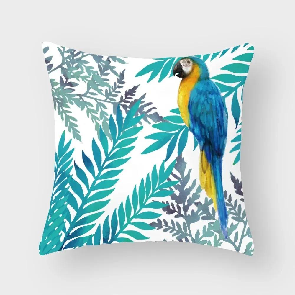 Роскошный Декор для Дома Наволочка Тропический Фламинго Наволочка для Подушки Гостиная Диван Наволочка