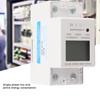 5 80A DDM15SC LCD Digital Display Single Phase Din Rail Electronic Energy KWh Meter