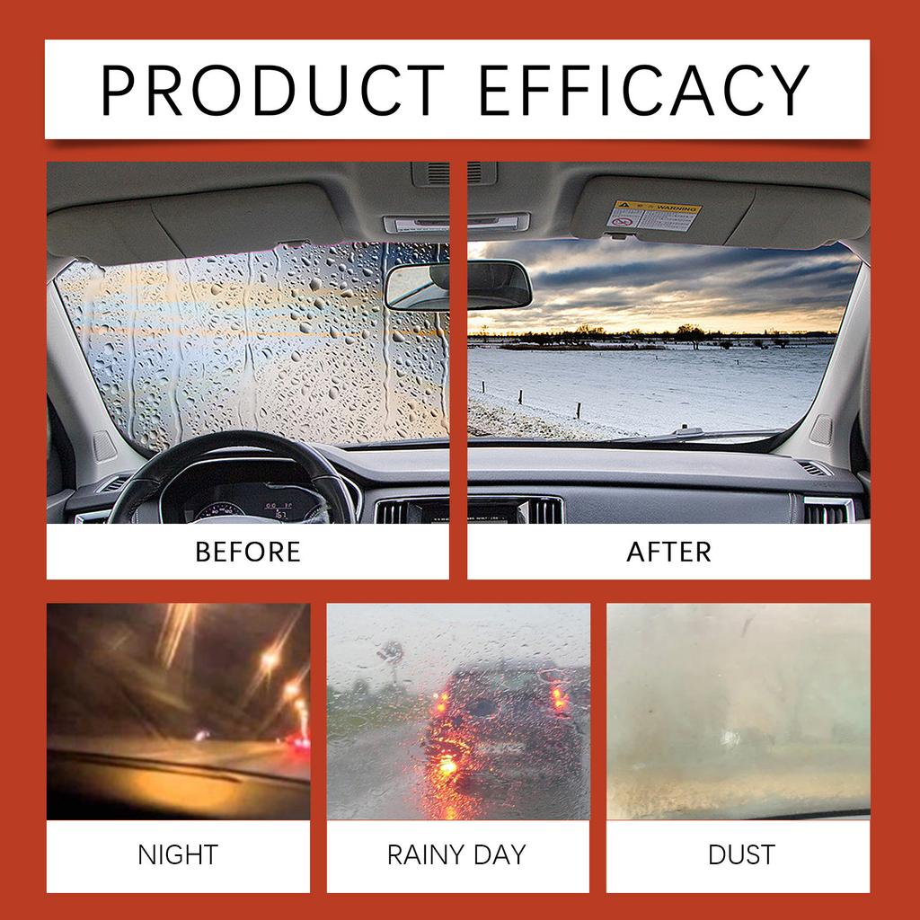 Высокоэффективное средство для удаления масляной пленки со стекол автомобиля, очиститель лобового стекла, средство для удаления водяных знаков 100 мл