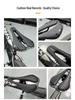 TOSEEK Carbon Fiber 3D Printed Bike Saddle Q11 - Super Light EVA Road & Mountain Seat