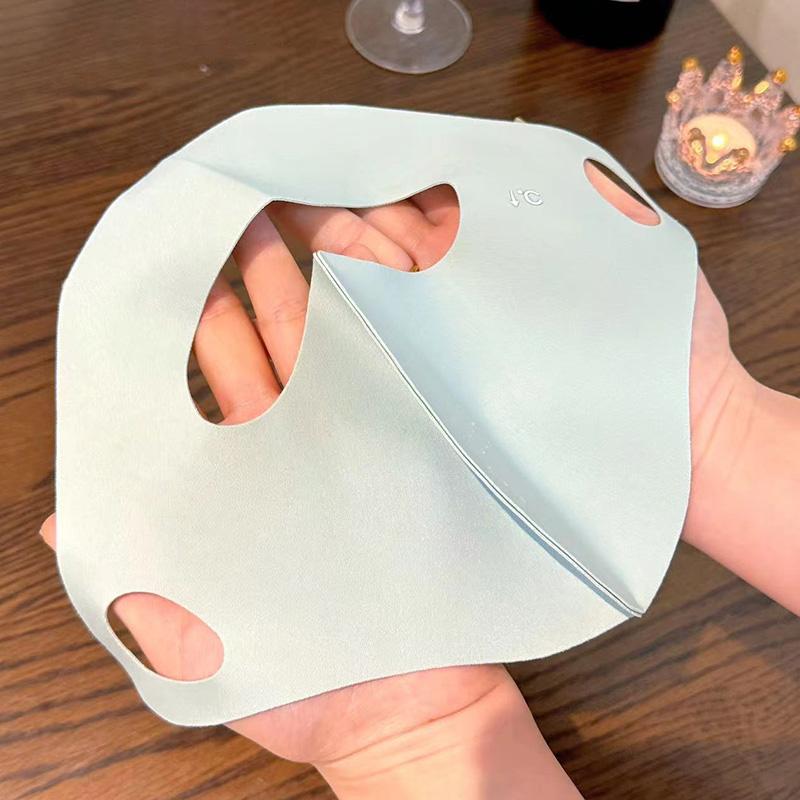 1 шт увлажняющая маска Ice Silk для всего лица с защитой от ультрафиолета, солнцезащитная вуаль, регулируемые ушные петли, многоразовая дышащая для женщин, для лета и отдыха на открытом воздухе