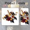 Thanksgiving Candle Ring Tabletop Mini Autumn Wreath Rustic Candle Wreath Ornament for Bar Farmhouse Wedding Party Dining Room