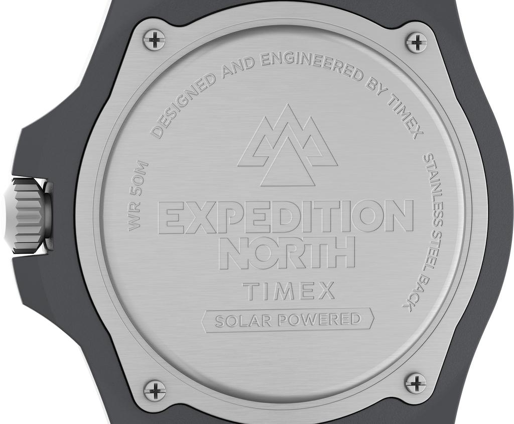 Watch Expedition Ocean Black Dial Ocean Plastic Mineral Glass Solar 5 ATM Water Resistant 44MM Watch TW2V40500 Black [TIMEX] Free-dive Men's