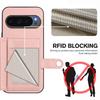 For Google Pixel 10 Pro/Google Pixel 10 Case RFID Blocking Card Holder Kickstand TPU + PU Leather Phone Back Cover