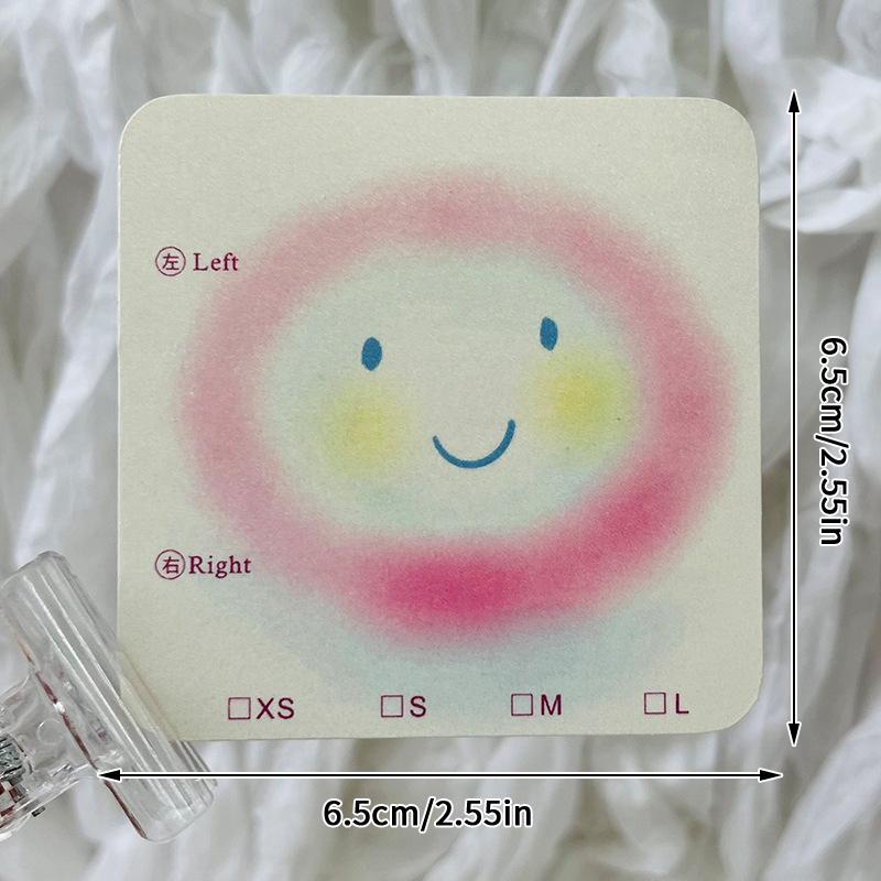 50 шт. Картонные карточки для накладных ногтей 6,5X6,5 см 8X8 см, мультяшный узор, дисплей для нейл-арта, фотореквизит, карточка, типсы для накладных ногтей, маникюр