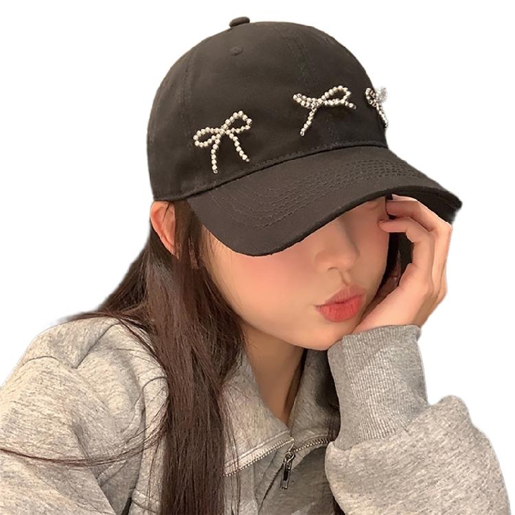 InsStyle Милая бейсболка Кепка с козырьком Прекрасный бантик Солнцезащитная шляпа Летняя спортивная шляпа