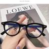 Round Frame Anti-Blue Glasses Women'S Small Frame Small Face Flat Mirror Male Student Literary Myopia Frame