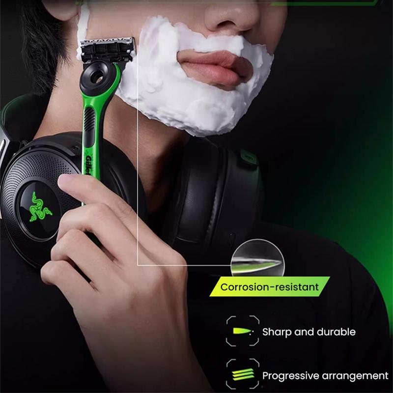 Gillette Набор бритв Razer Co-branded Labs Series, 1 ручка, 2 лезвия