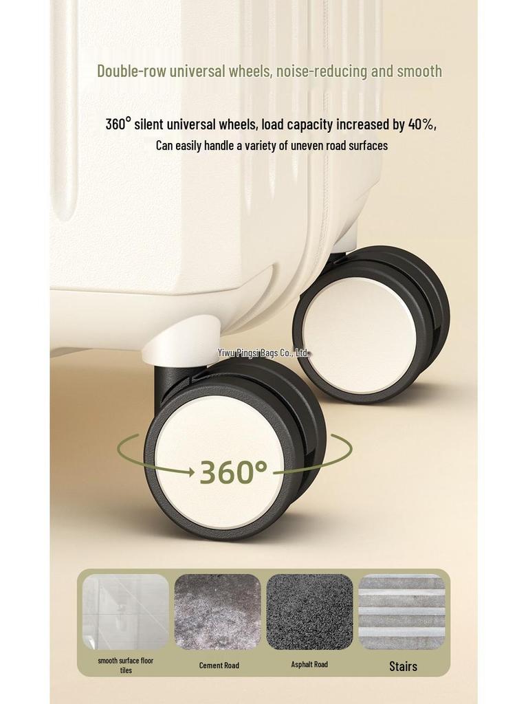 20-Inch Leather Suitcase Trolley - Durable Carry-On Luggage for Men & Women, 24-28 Inch Available