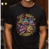Футболка Five Night's At Freddy's Игровая футболка для взрослых Унисекс Мягкая хлопковая футболка Футболка Five Nights с круглым вырезом Короткий рукав