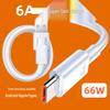 66W 6A Fast Charging TPE Data Cable for Huawei, Android, Apple - Super Fast Mobile Charger