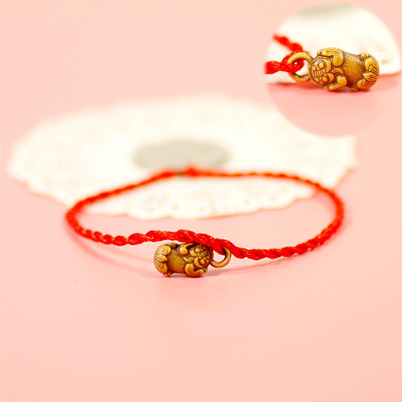 1шт. Браслеты для влюбленных, имитация красного дерева, ювелирные изделия, аксессуары, красная веревка, китайский стиль, вязание, плетение, талисман на удачу, подарок на вечеринку