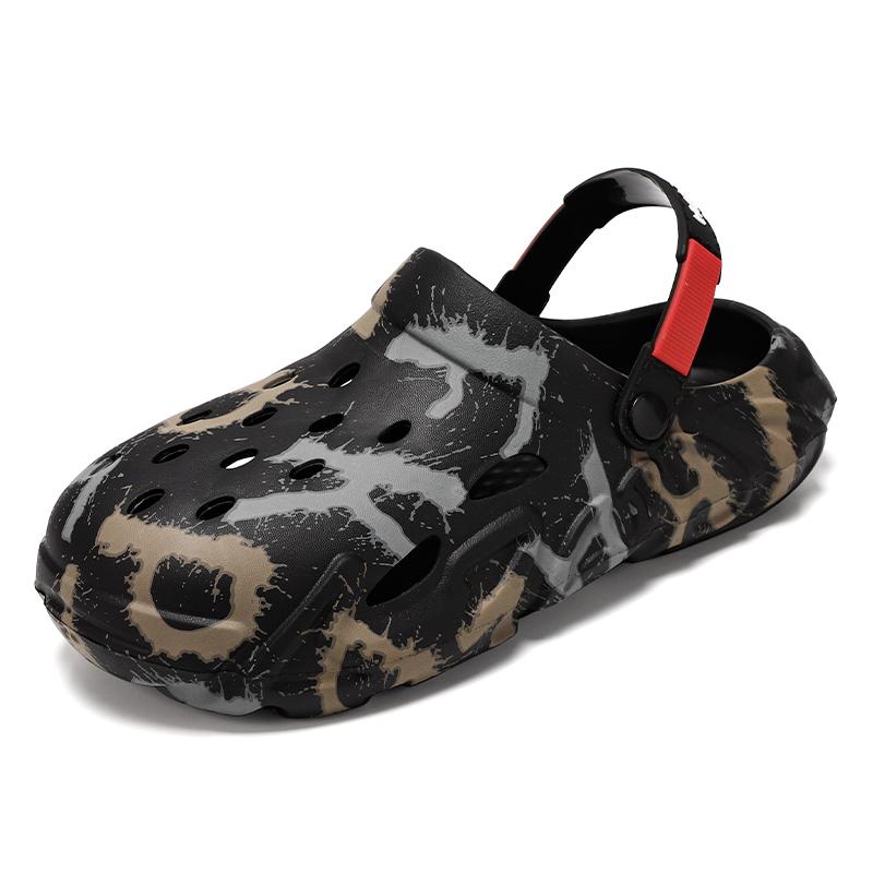 Мода 2024 года, новые модные повседневные мужские и женские сандалии, тапочки, мультяшные летние пляжные мужские и женские туфли