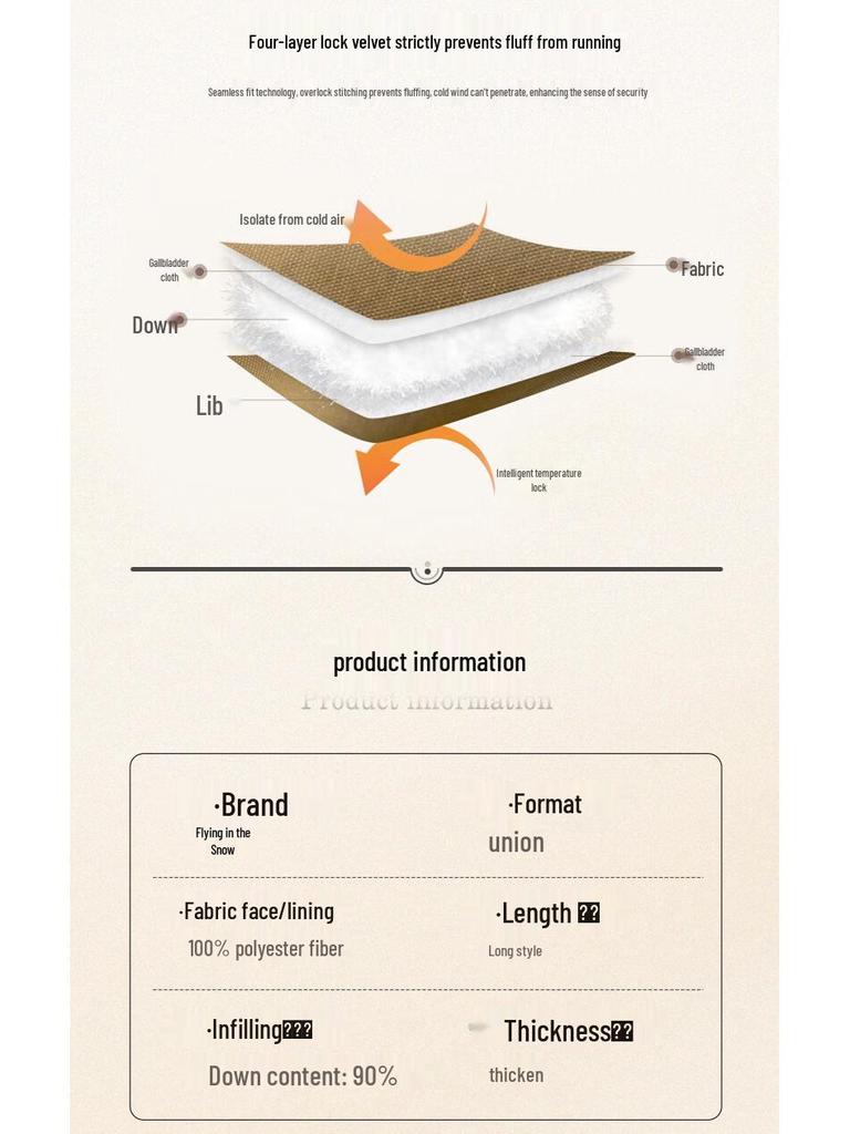 SNOWFLYING Women's Long Winter Down Jacket with Faux Fur Collar