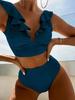 Женский купальник с завязками на спине, сексуальное бикини с высокой талией, бразильские пляжные купальники