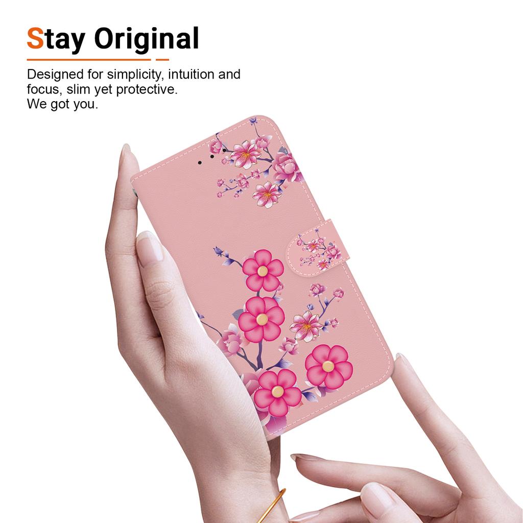 Wallet Case with Card Holder Floral PU Leather Case Kickstand Wrist Strap Shockproof Cover for Samsung Galaxy S23 S22 S21 S20 Plus Ultra S8 S9 S10