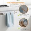 Aieve 4 Pcs Stainless Steel Towel Clips,Hand Towel Clips for Kitchen or Bathroom, Towel Holder Clips for Towel Rack,Oven Handle, Dishwasher, Stove