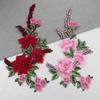 Artistic 3D Rose Badge Peony Flower Garment Sewing Applique Patch Clothes Accessories Embroidery