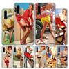 Fashion Sexy Pin Up Girl Vintege Cover Phone Case For Huawei P30 P20 P10 P40 P50 Pro Mate 20 40 30 10 Lite Popular Fundas Art