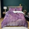 Home Textile Marble Texture Three-Piece Gradual Change Quilt Cover Digital Printing Bedding