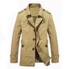 Spring and Autumn Men's Jacket Jacket Medium and Long Small Suit Plus Size Outdoor Cotton Casual Windbreaker
