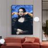 Altered Art Poster Mona Lisa Portrait Graffiti Art Prints Renaissance Modern Wall Art Canvas Painting Bedroom Art Gallery Decor
