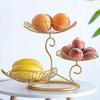 Three-layer Storage Tray Leaf Shaped Nordic Style Wire Basket Kitchen Organizer Home Decor Fruit Pla