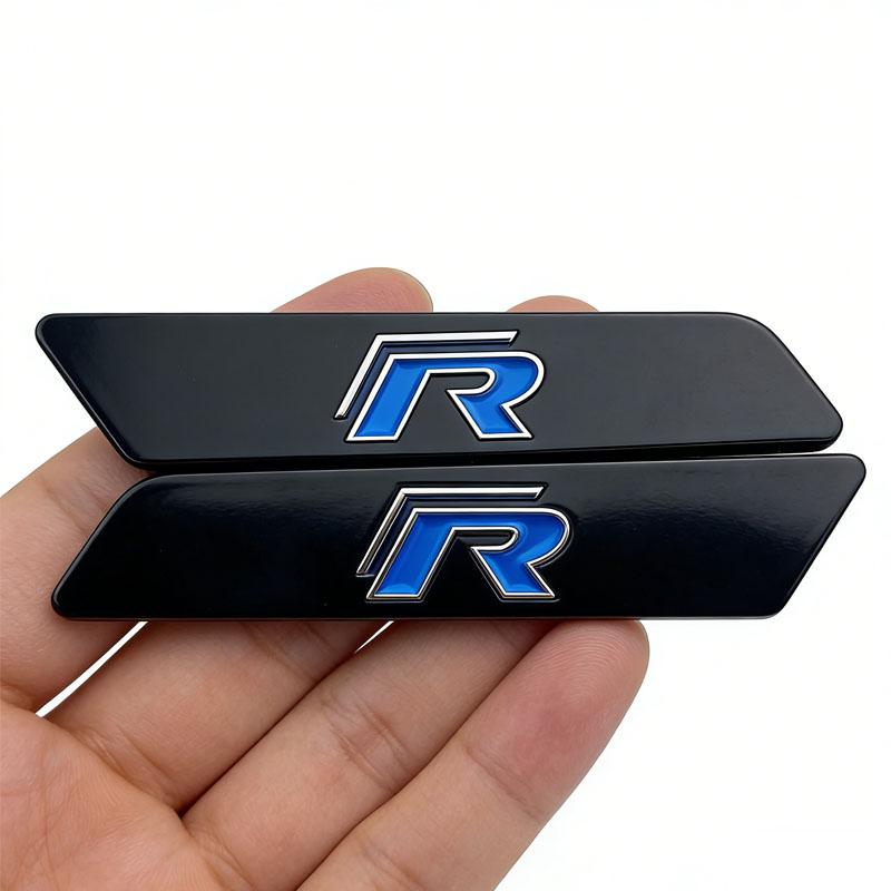 AABIO1 3D Metal for VW Volkswagen Golf Polo Tiguan Passat Bora Jetta Touran Caddy GTI T-Roc Car Side Fender Emblem Sticker Trunk Badge