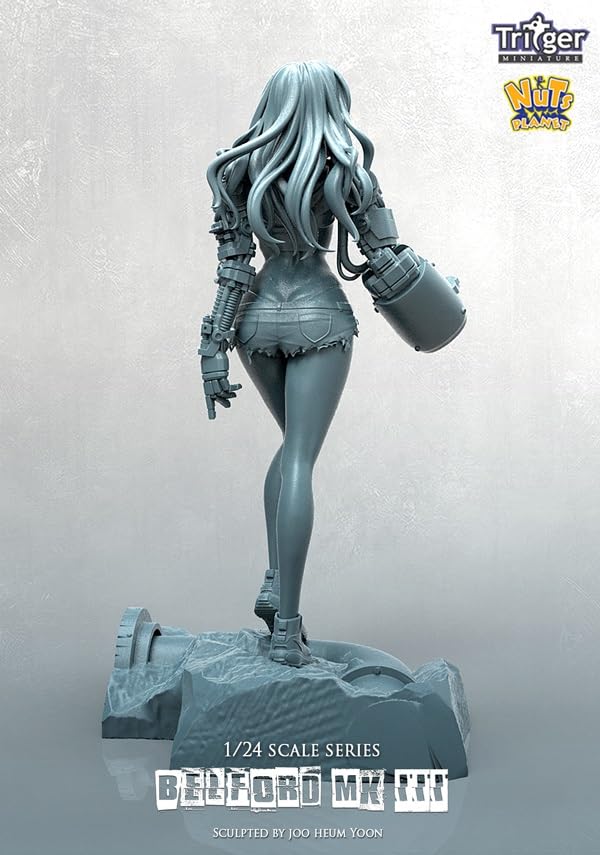 Nuts Planet Девушка-киборг с рукой гориллы Belford MKIII Набор из смолы T75035 1/24 (75мм) (Человек)