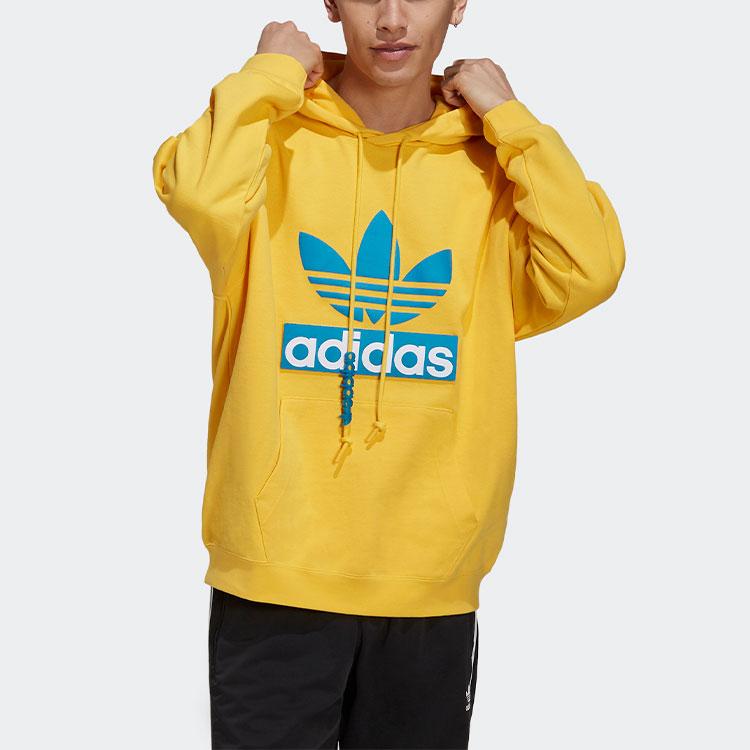 Adidas Мужская толстовка с капюшоном Originals Big Trefoil Logo солнечно-желтого цвета H36281