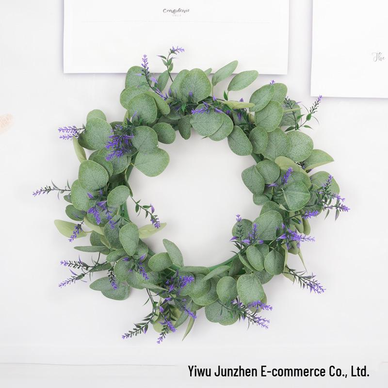 Eucalyptus Garden Wreath: Christmas & Wedding Hanging Ornament for Doors