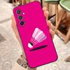 Sport Badminton Racket Phone Case For Samsung S25 Edge 24 23 22 21 20 Ultra Plus Fe Galaxy A54 53 34 25 16 Silicon Cover