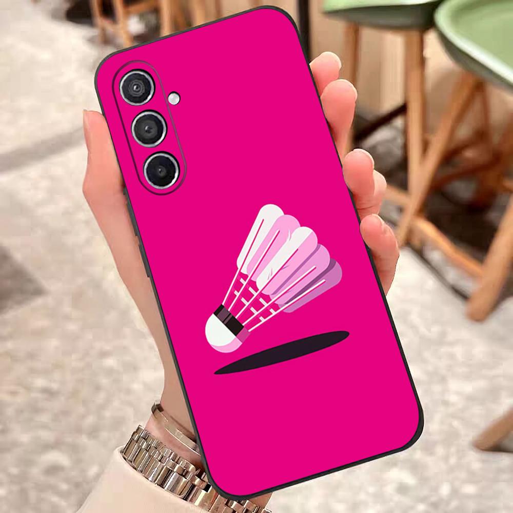Sport Badminton Racket Phone Case For Samsung S25 Edge 24 23 22 21 20 Ultra Plus Fe Galaxy A54 53 34 25 16 Silicon Cover