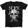 NOFX Skull Beer Music Band Never Trust A Hippie Music Gift Black Tee T Shirt 200