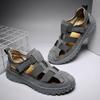 Летние мужские сандалии, высококачественная дышащая повседневная мужская обувь, нескользящие пляжные сандалии для походов, скалолазания, водонепроницаемые кроссовки