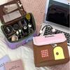 Dopamine Little House Makeup Bag for Women, Large Capacity, Compartments, Hand-held, 2025 New Waterproof Travel Portable Storage Bag
