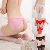 Women's Sexy Solid Color Lace Bowknot Clips Garter Belt Strap for Stockings