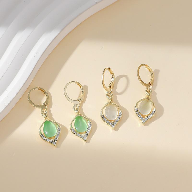 BlingBay Женские серьги-подвески Легкая роскошь Форма капли воды Элегантные женские серьги Для вечеринки для девочек Ювелирное украшение в подарок на день рождения