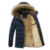 Mens Waterproof Hooded Fur Collar Parka Jacket Coat Men Autumn Fashion Casual Parkas Men Winter Warm