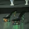 Женская обувь на прозрачном каблуке на платформе Sapatos De Mujer Женские сандалии