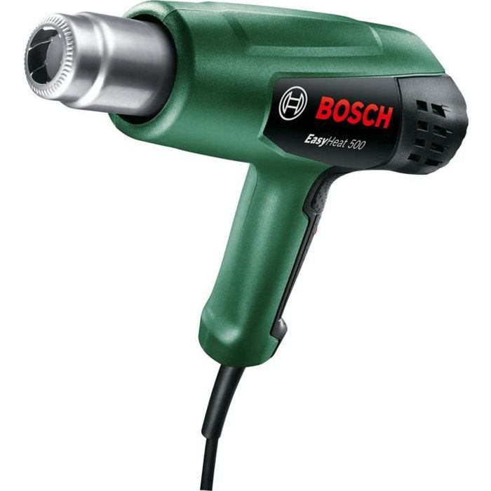 Bosch Heat Gun - EasyHeat 500 (1600W, Airflow: 240 / 450 L/min, Temperature: 300/500°C)