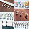 50 Pcs Sturdy Stainless Steel Curtain Clips Durable Curtain Hook Clips Iron Drapery Hook  Home