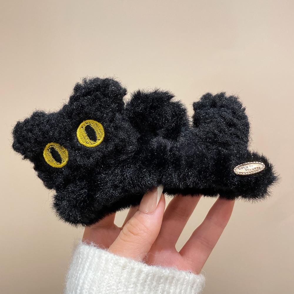 Grab Clip Cat Hair Clip Cute Cute Hairpin Fashion Plush Hair Claw  Daily