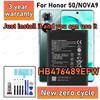 100% Новая Аккумуляторная Батарея HB476489EFW Высокой Емкости Для Телефонов HONOR 50 / NOVA 9 Аккумуляторы batteria+Бесплатные Инструменты