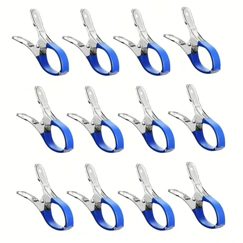 12Pcs Stainless Steel Hanger Pool Cover Clips Windproof Quilt Clip Clothes Pins  Above Ground Pools